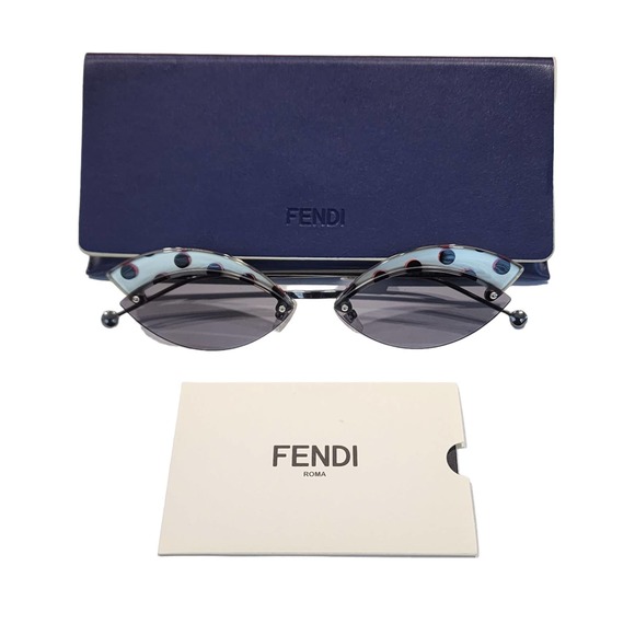 Fendi Accessories - Fendi 58mm Polka Dot Patterned Teeny Cat Eye Sunglasses